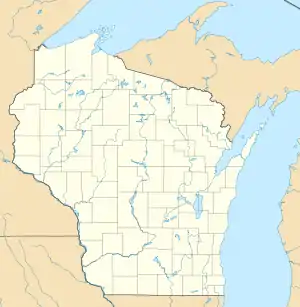 voir sur la carte du Wisconsin