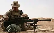 Un Soldat de l'USMC avec un Mk12 Mod 1 en Irak.