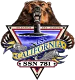 Emblème de l'USS California(SSN-781)