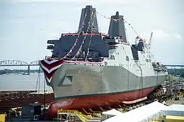 L'USS Green Bay en construction à La Nouvelle-Orléans.
