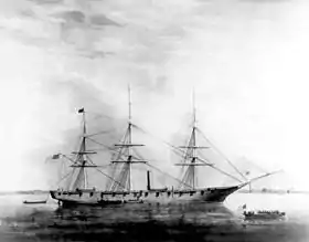 illustration de USS Hartford (1858)