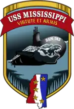 Emblème de l'USS Mississippi (SSN-782)