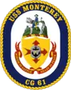 Badge de l'USS Monterey (CG-61).