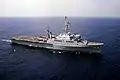 L'USS Nashville au large du Liban (1er décembre 1982).