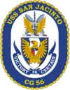 Badge de l'USS San Jacinto (CG-56).