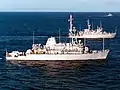 L'USS Sentry et l'USS Kingfisher