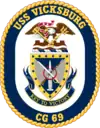 Badge de l'USS Vicksburg (CG-69).