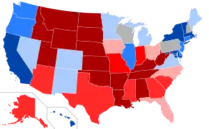 Map by state (After the 2016 election)