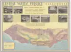 US Department of Interior Bureau of Reclamation - Carte du projet de la vallée centrale 1938