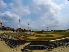 Le stade de baseball à Edinburg.