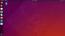 Capture d'écran d'Ubuntu 18.10 (Cosmic Cuttlefish)
