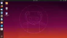 Capture d'écran d'Ubuntu 19.10 (Eoan Ermine)