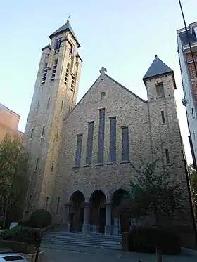 L'église Notre-Dame du Rosaire, située à Uccle.