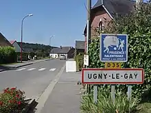 Entrée d'Ugny-le-Gay.