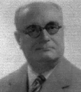 Portrait en noir et blanc d'Ugo Cassina, dernier directeur de l'Academia pro Interlingua.