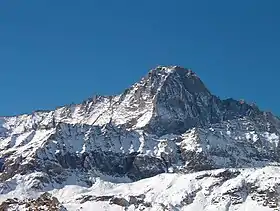 Vue de la Bessanèse depuis le versant italien.