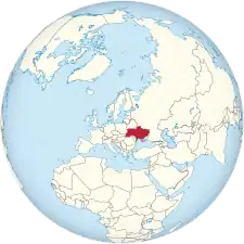 Localisation de l'Ukraine