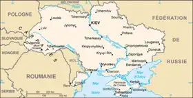 carte : Géographie de l'Ukraine