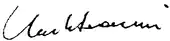 signature d'Umberto Veronesi
