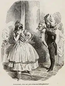 Caricature de Thiers (Le Journal pour rire, février 1849).