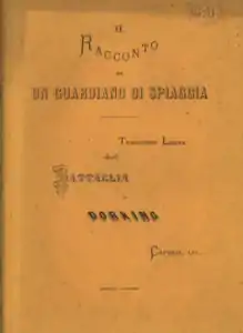 Un guardiano di spiaggia, brochure de 1872 de Carlo Rossi.