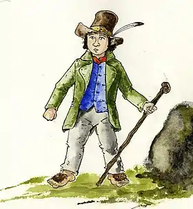 Un hobbit, illustration d’Antoine Glédel.