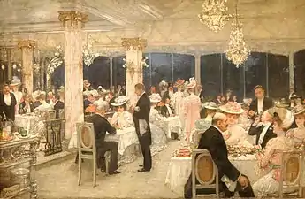 Henri Gervex, Un soir de grand prix au pavillon d'Armenonville (1905).