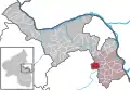 Localisation d'Undenheim dans la Verbandsgemeide et dans l'arrondissement
