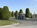 Vue du cimetière.