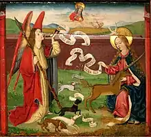 L'annonciation, le rôle de l'ange (peinture de Martin Schongauer, XVesiècle