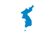 La péninsule de Corée et l’île de Jeju.