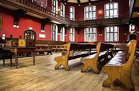 La chambre de débat de l'Oxford Union Society en 2011.