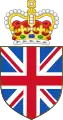 Le drapeau de l'Union comme Union Badge, devise heraldique du Royaume-Uni
