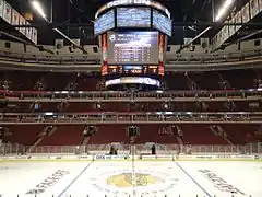 La patinoire avant un match des Blackhawks (2011)