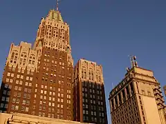 Arrière-côté, vue depuis West Baltimore Street