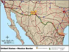 Image illustrative de l’article Frontière entre les États-Unis et le Mexique