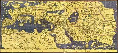 Al Idrissi, carte du monde (1154) redressée