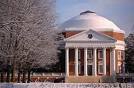 La rotonde de l'Université de Virginie (1817-1819), dessinée par Thomas Jefferson.