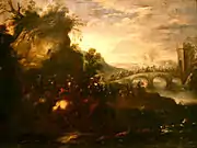 Peintre français inconnu – Scène de bataille