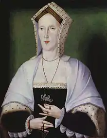 Description de l'image Unknown woman, formerly known as Margaret Pole, Countess of Salisbury from NPG retouched.jpg.