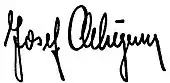 signature de Josef Schürgers