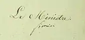 signature de Joseph Jérôme Siméon