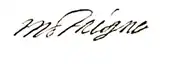 signature de Michel de Montaigne