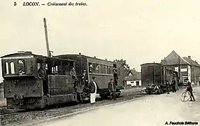 Locomotive 031 T construite par Weidknecht en 1899 à 3 exemplaires pour la ligne de tramway de Béthune à Estaires des Tramways de l'Artois (TA).