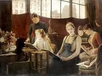 Le Cours de dessin (1891), localisation inconnue.