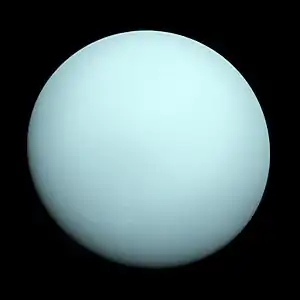 Uranus en vraies couleurs.