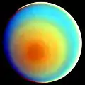 Uranus en fausses couleurs.