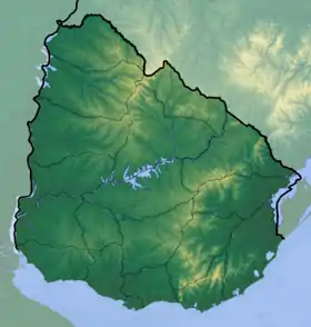 voir sur la carte d’Uruguay