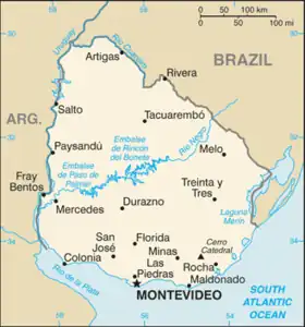 Description de l'image Uruguay mapa.png.