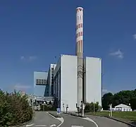 Usine d'incinération des déchets.